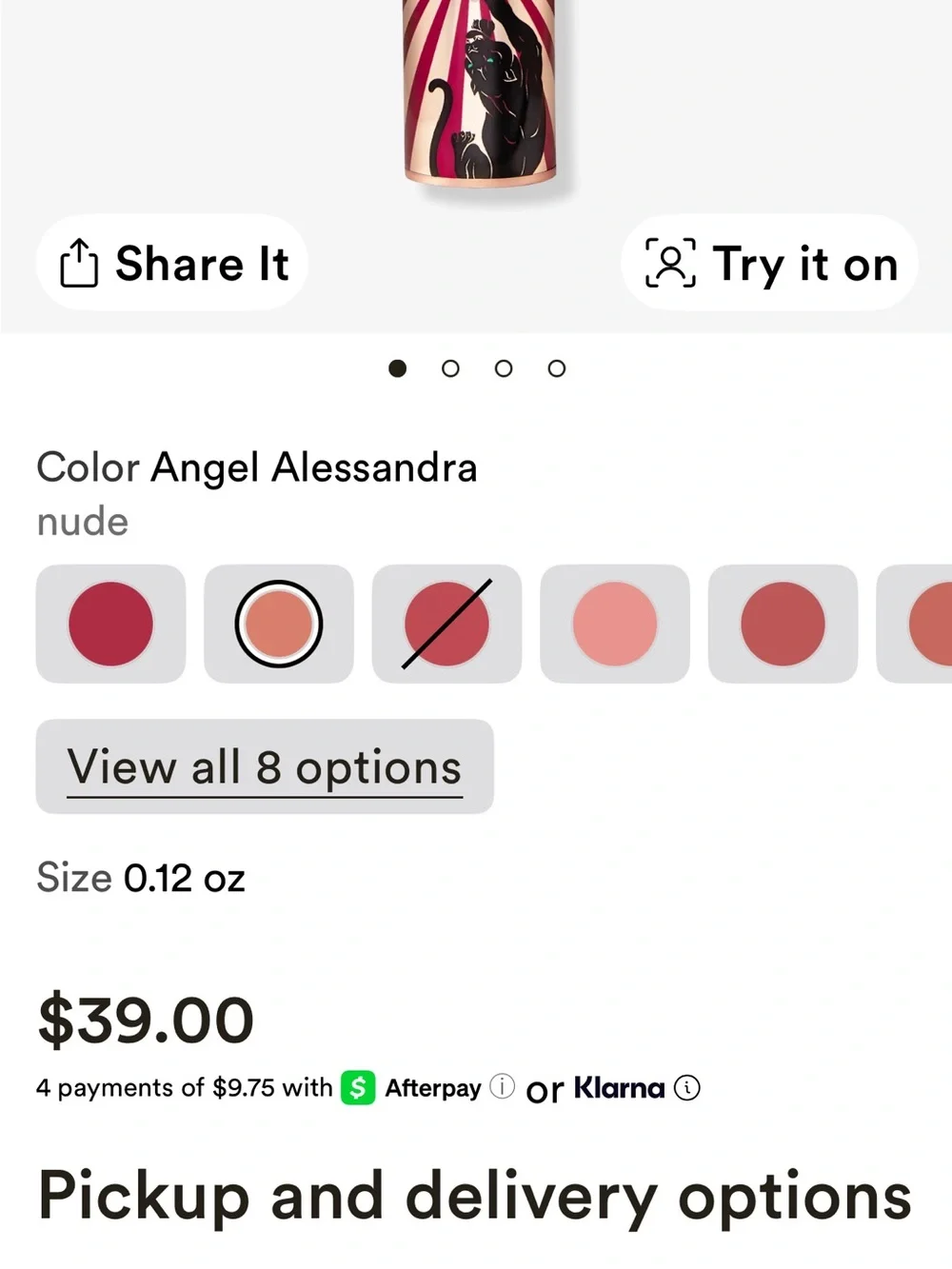 Charlotte Tilbury Angel Alessandra Nude Lipstick NIB  retails $39